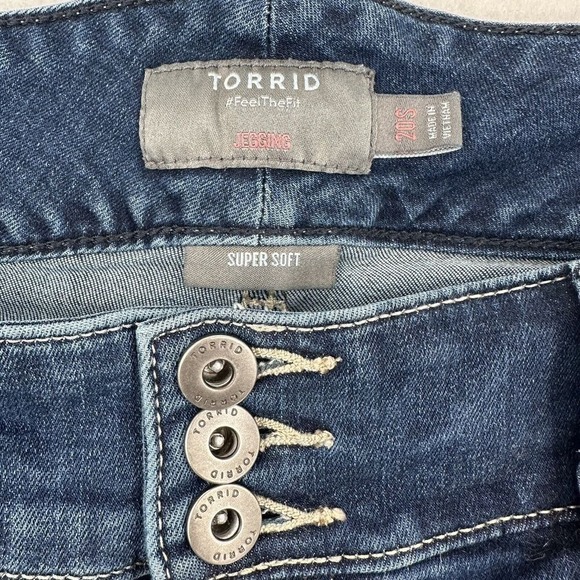 Torrid Jegging Super Soft High Waist Stretch Whiskered Casual Women Sz 20S (42) - Picture 5 of 8